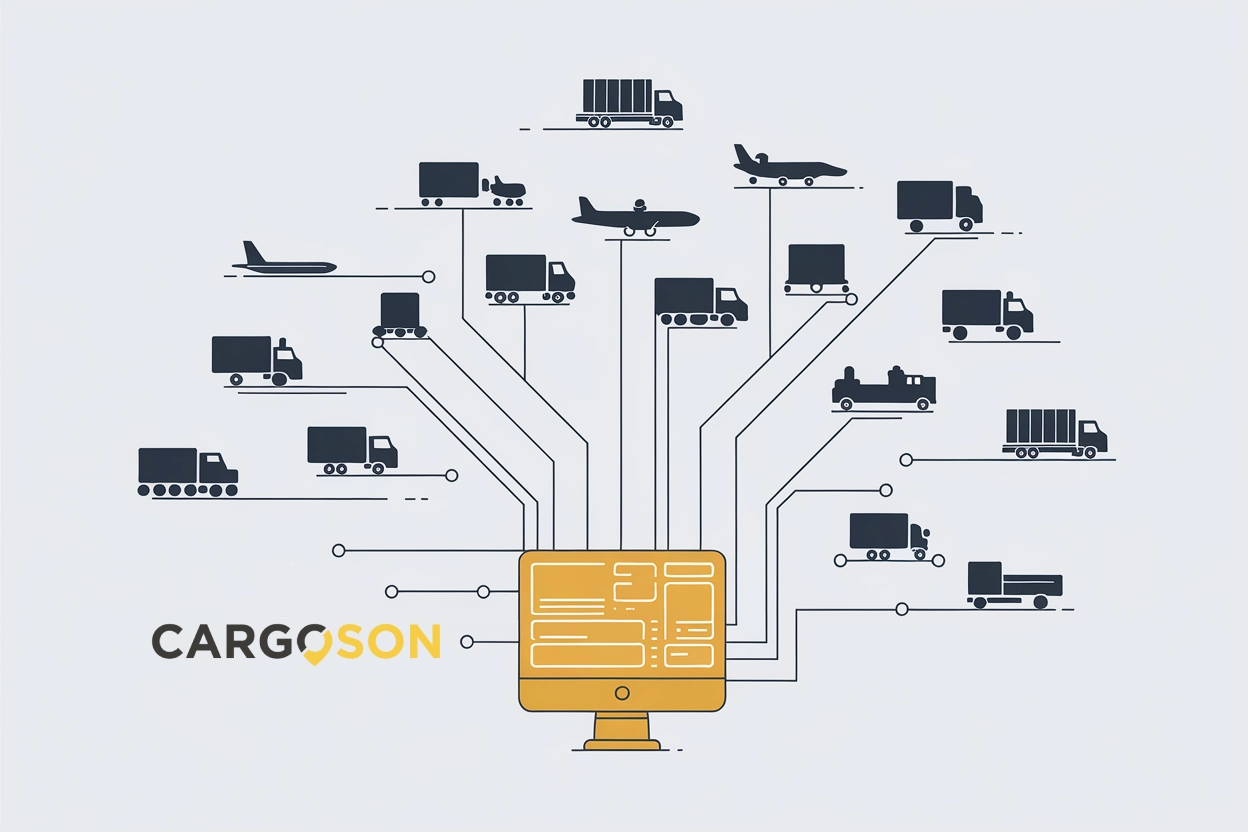 Cargoson connects to 1000+ carriers via API or EDI